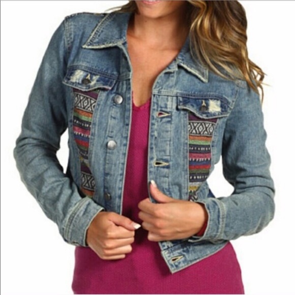Free People Jackets & Blazers - [Free People] Serape Denim Jacket